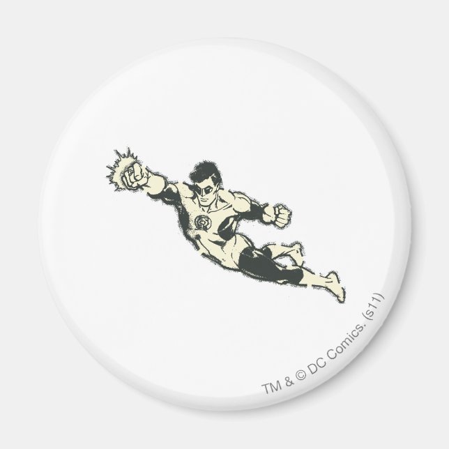 Imã Lanterna Verde Pisa Grunge (Frente)