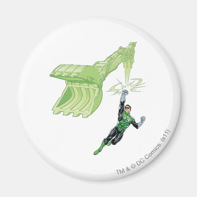 Imã Lanterna Verde - Quadrinhos, com máquina (Frente)