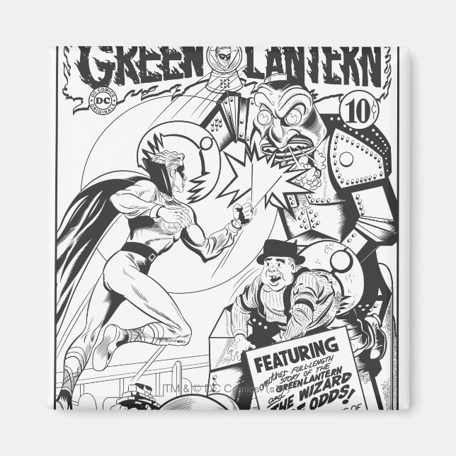 Imã Lanterna Verde vs O Feiticeiro das Dores, Preto (Frente)