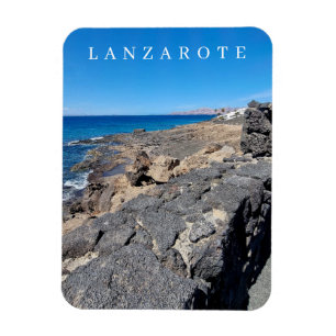 Ímã Lanzarote pedras vulcânicas vê imã de geladeira