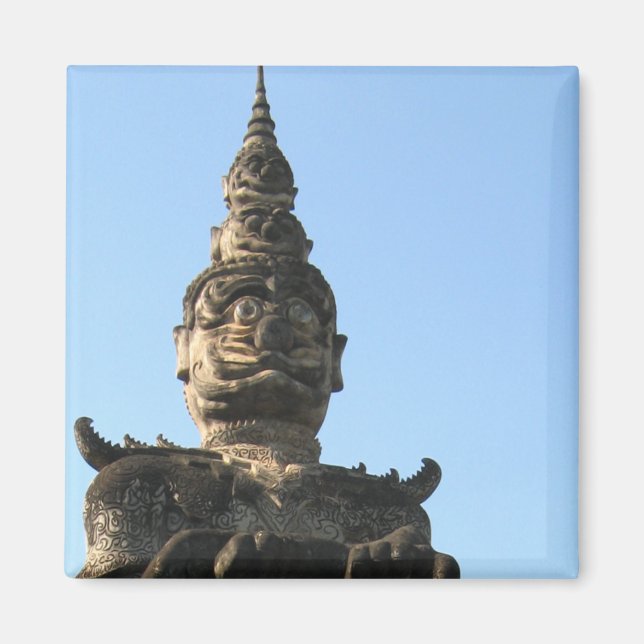 Imã Lao Giant Guardian .. Buddha Park, Vientiane, Laos (Frente)