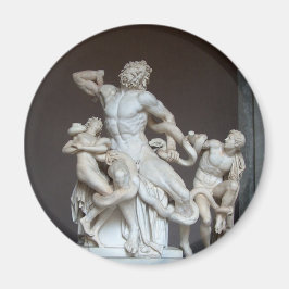 Imã Laocoön e sua estátua dos filhos no Museu do Vatic