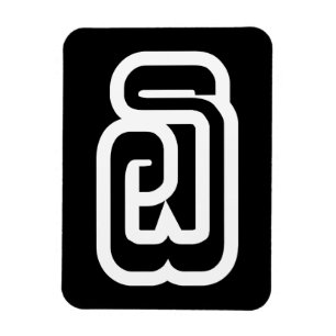 Ímã Laos / Laos Número 6 / 6 / ໖ (Ho/Hok) Laociano