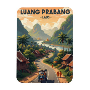 Ímã Laos Luang Prabang Viagem