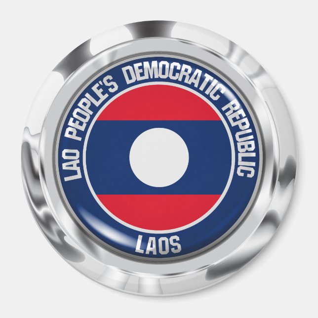 Imã Laos Round Emblem (Frente)