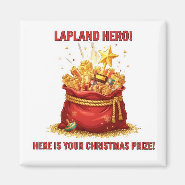Imã Lapland Hero Christmas Prize Reward Motivation Mag (Frente)