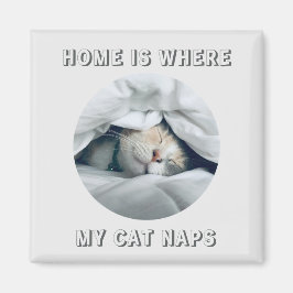 Imã Lar é onde meu gato tira fotos personalizadas
