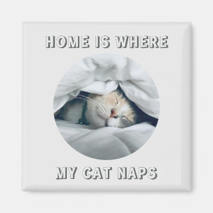 Imã Lar é onde meu gato tira fotos personalizadas