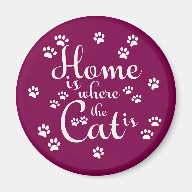 Imã Lar é onde o Gato é pequenas patas (Frente)