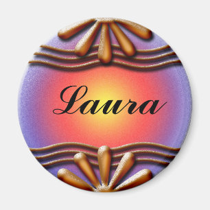 Imã Laranja da placa de identificação