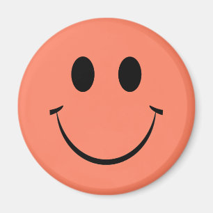 Imã Laranja Feliz Rosto