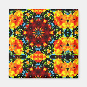 Imã Laranja Floral