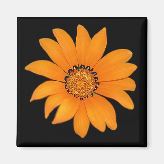 Imã Laranja Floral (Frente)