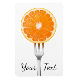 Ímã Laranja no garfo