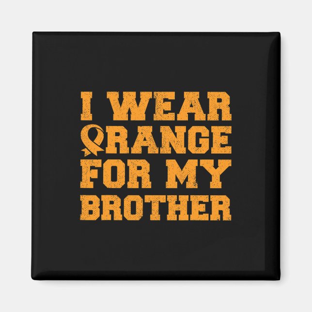 Imã Laranja Para Meu Irmão Leucemia Cancer Si (Frente)