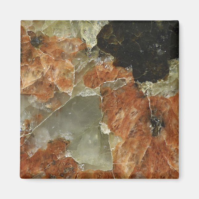 Imã Laranja, Preto e Quartz Claro (Frente)