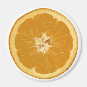 Imã laranja. realista.