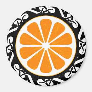 Imã laranja. tribal.