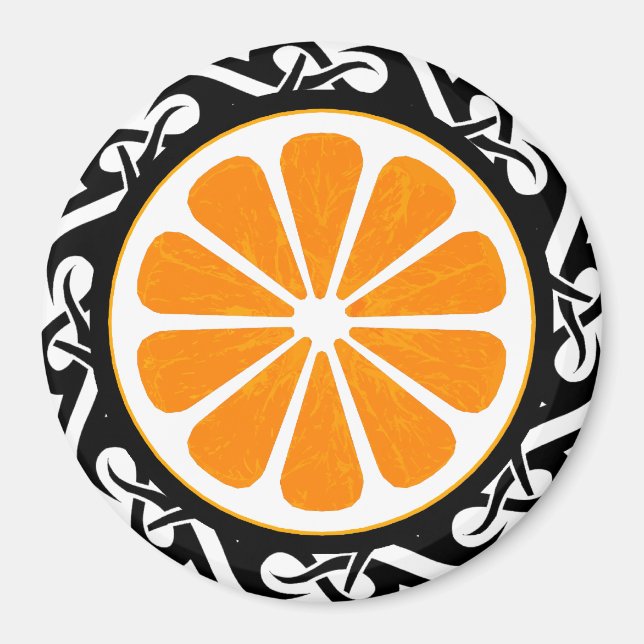 Imã laranja, tribal. (Frente)