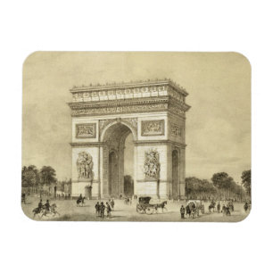 Ímã L'Arc de Triomphe, Paris, gravada por Auguste Bry