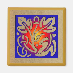 Imã Lareira abstrato