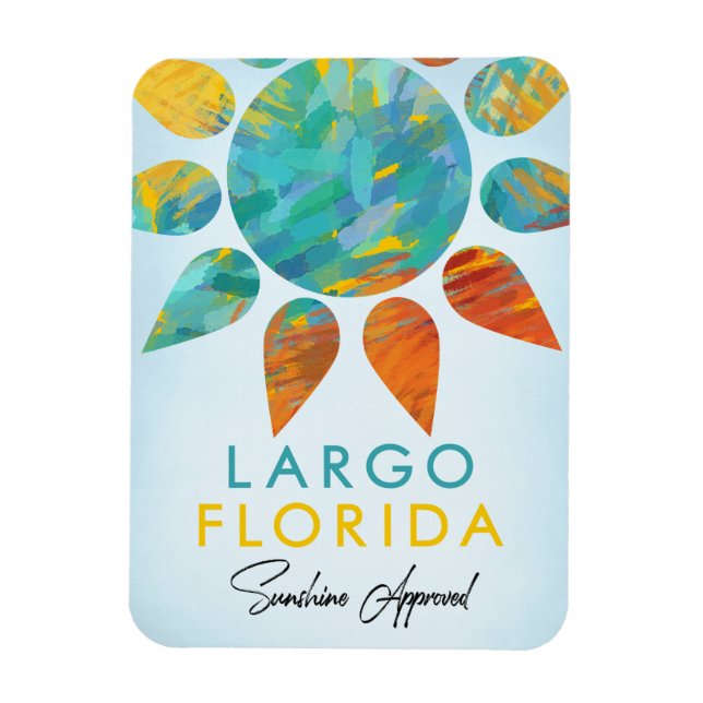 Ímã Largo Florida Sunshine Viagem (Vertical)