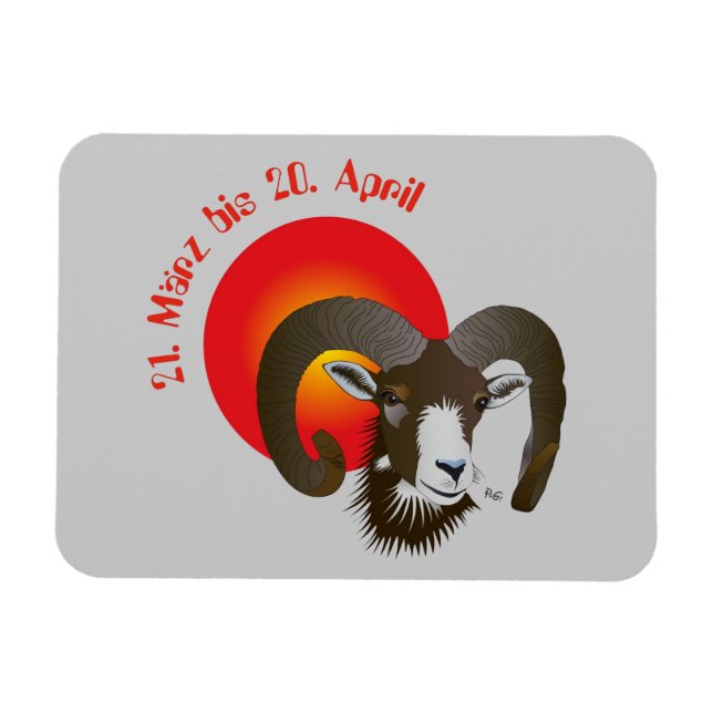 Ímã Largura - Magneta de Flexi Premium de Sternzeichen (Horizontal)