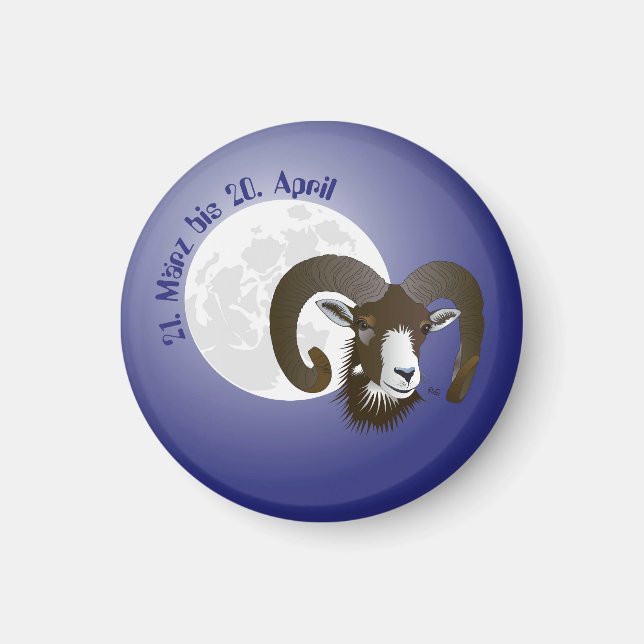 Imã Largura - Tierkreiszeichen Magnet (Frente)