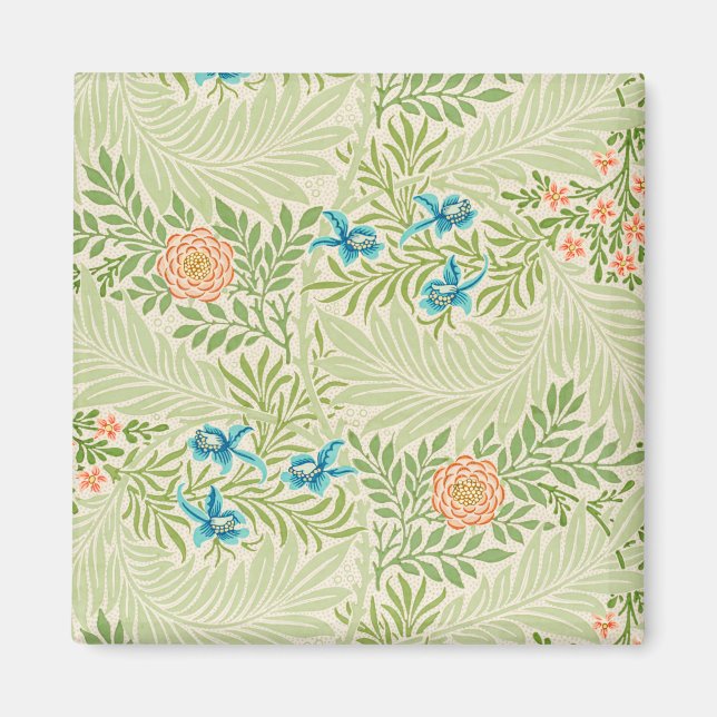Imã Larkspur Pattern (por William Morris) (Frente)