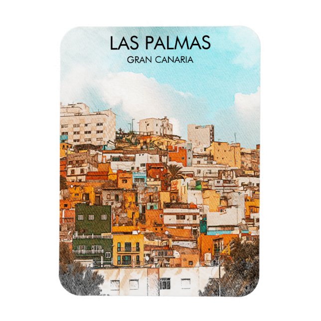 Ímã Las Palmas Gran Canaria (Vertical)