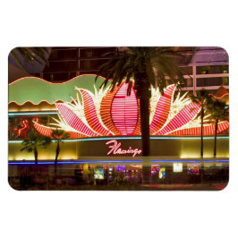 Ímã Las Vegas Flamingo @ Noite Flexível Magnet
