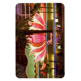 Ímã Las Vegas Flamingo @ Noite Flexível Magnet