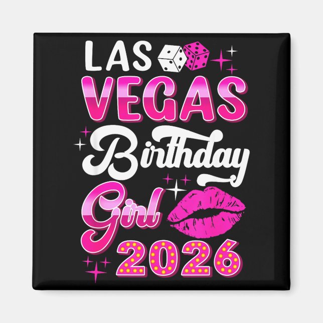 Imã Las Vegas Girls Trip 2026 Cruise Trip Matching Bir (Frente)
