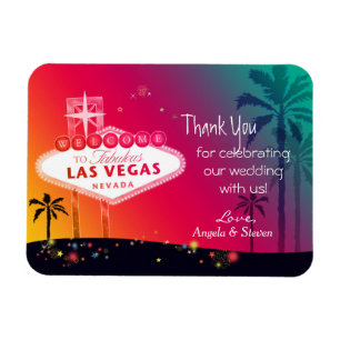 Ímã Las Vegas glamoroso que Wedding o obrigado você