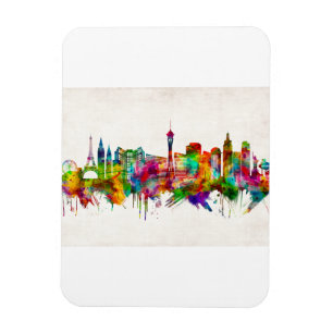 Ímã Las Vegas Nevada Skyline