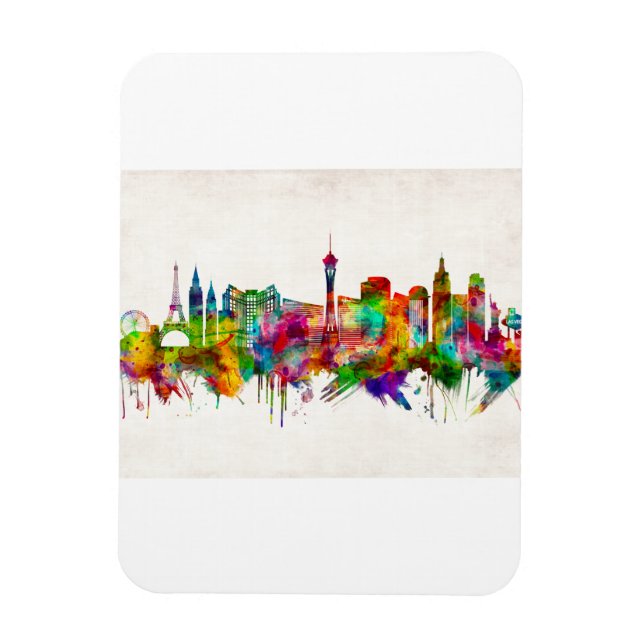 Ímã Las Vegas Nevada Skyline (Vertical)