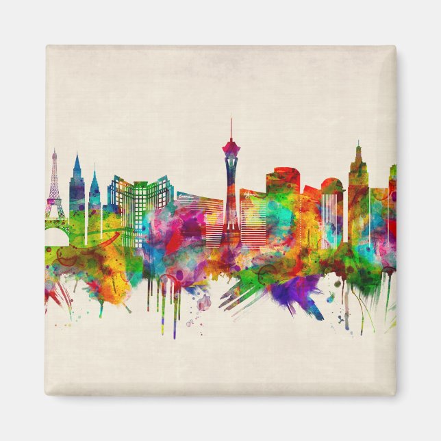 Imã Las Vegas Nevada Skyline (Frente)