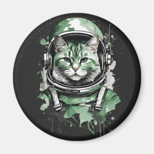 Imã Lash de Gato do Astronauta Verde