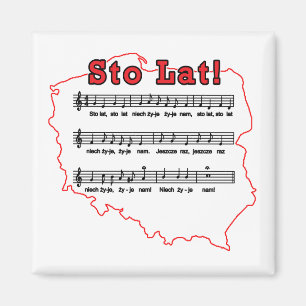 Imã Lat de Sto! Mapa polonês da canção