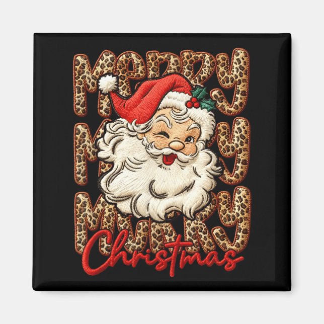 Imã Latch Hook Yarn Crochet Coquette Merry Christmas L (Frente)