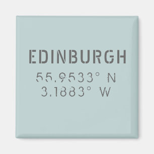 Imã Latitude e Longitude de Edimburgo