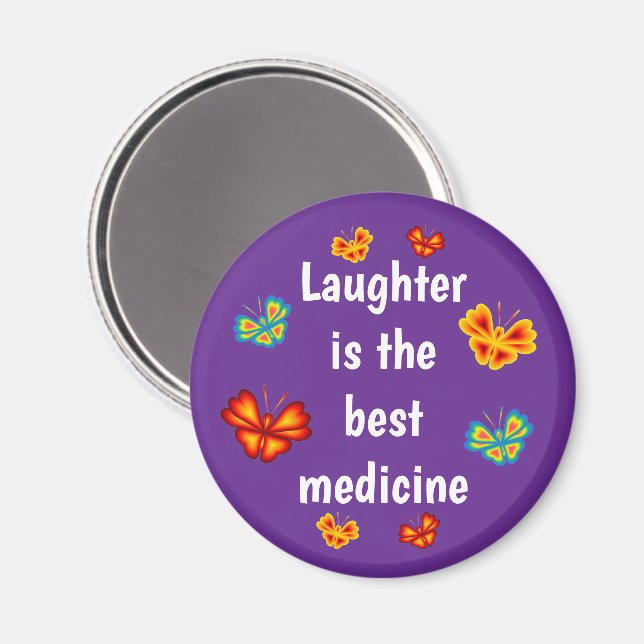 Imã Laughter is the best medicine magnet 251123 (Front/Back)