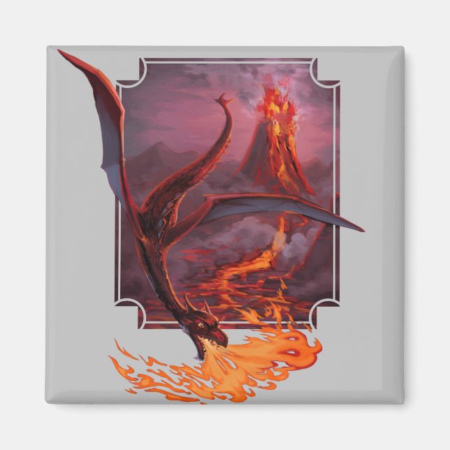 Imã Lava Dragon de Cody (Frente)