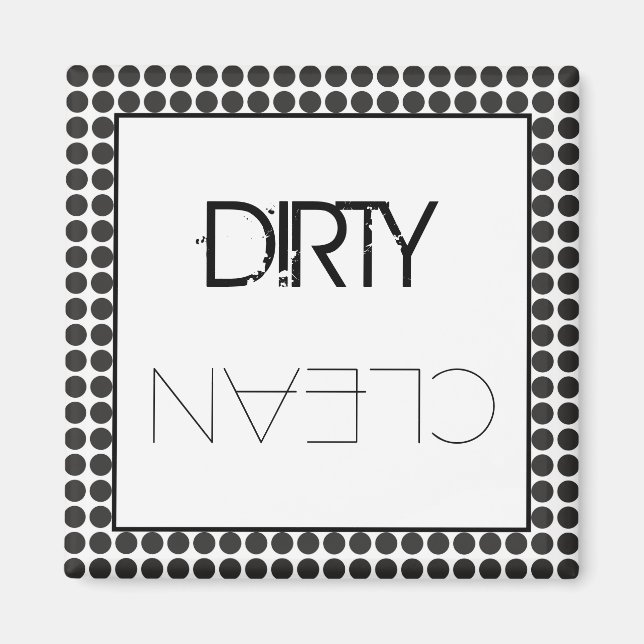 Imã Lava-louça com pontos pretos (Frente)