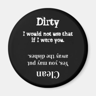 Imã Lava-louça limpa ou suja