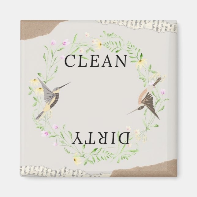 Imã Lava-louça limpa/suja (Frente)