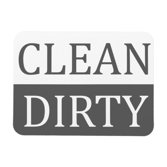 Ímã Lavadora de Cinza suja limpa (Horizontal)