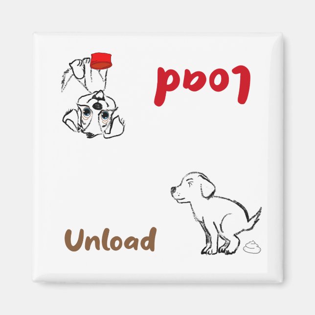 Imã Lavadora de louça de carga e descarga (Frente)