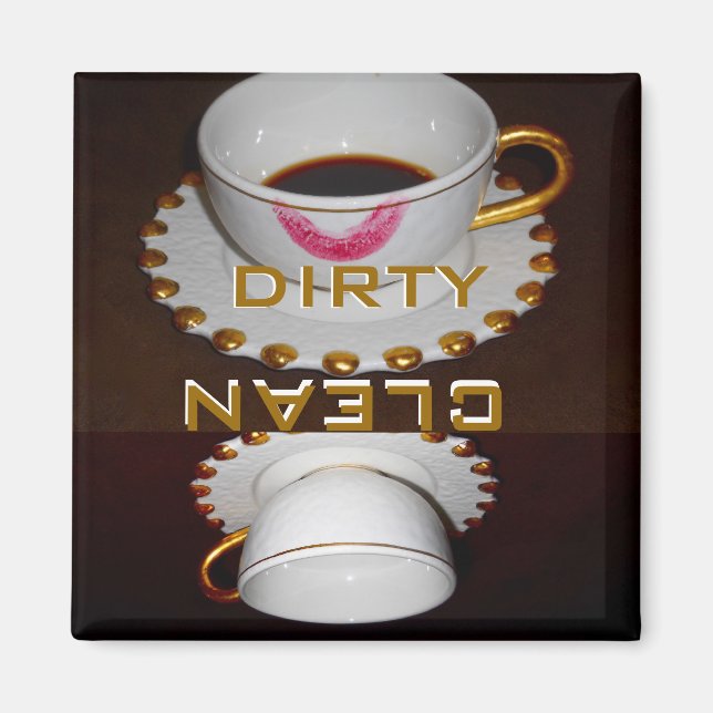 Imã Lavadora de louça limpa ou suja (Frente)