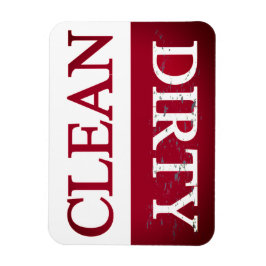 Ímã Lavadora de louça magenta limpa